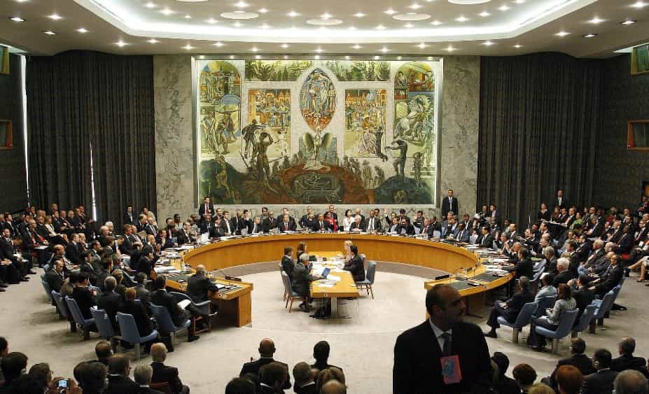聯合國安全理事會外長會議 美中針鋒相對