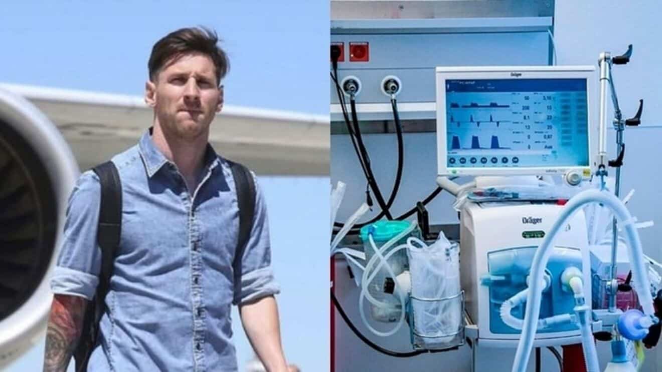 足球巨星梅西 捐贈家鄉32台呼吸器 缺乏文件閒置機場倉庫10個月